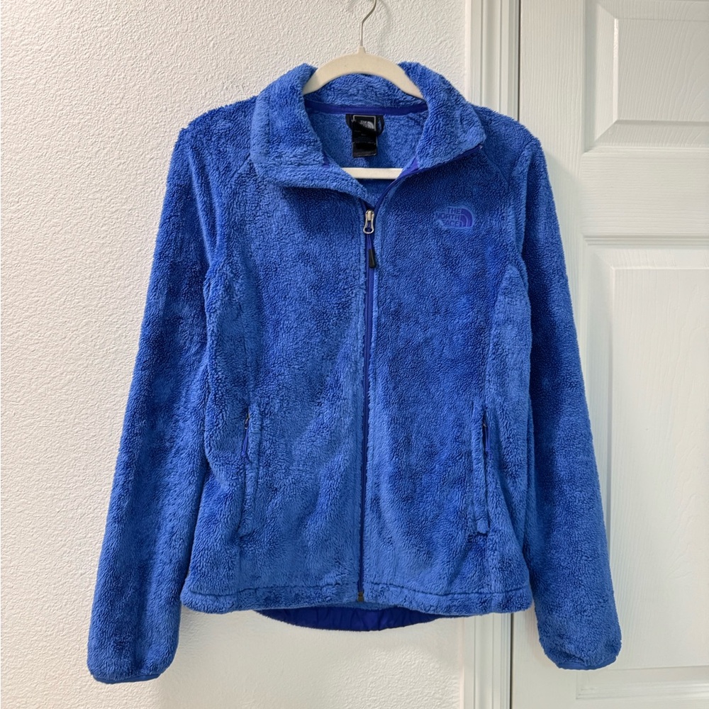 The North Face Ositio Sherpa Full-Zip Long-Sleeve Blue Jacket women’s small
